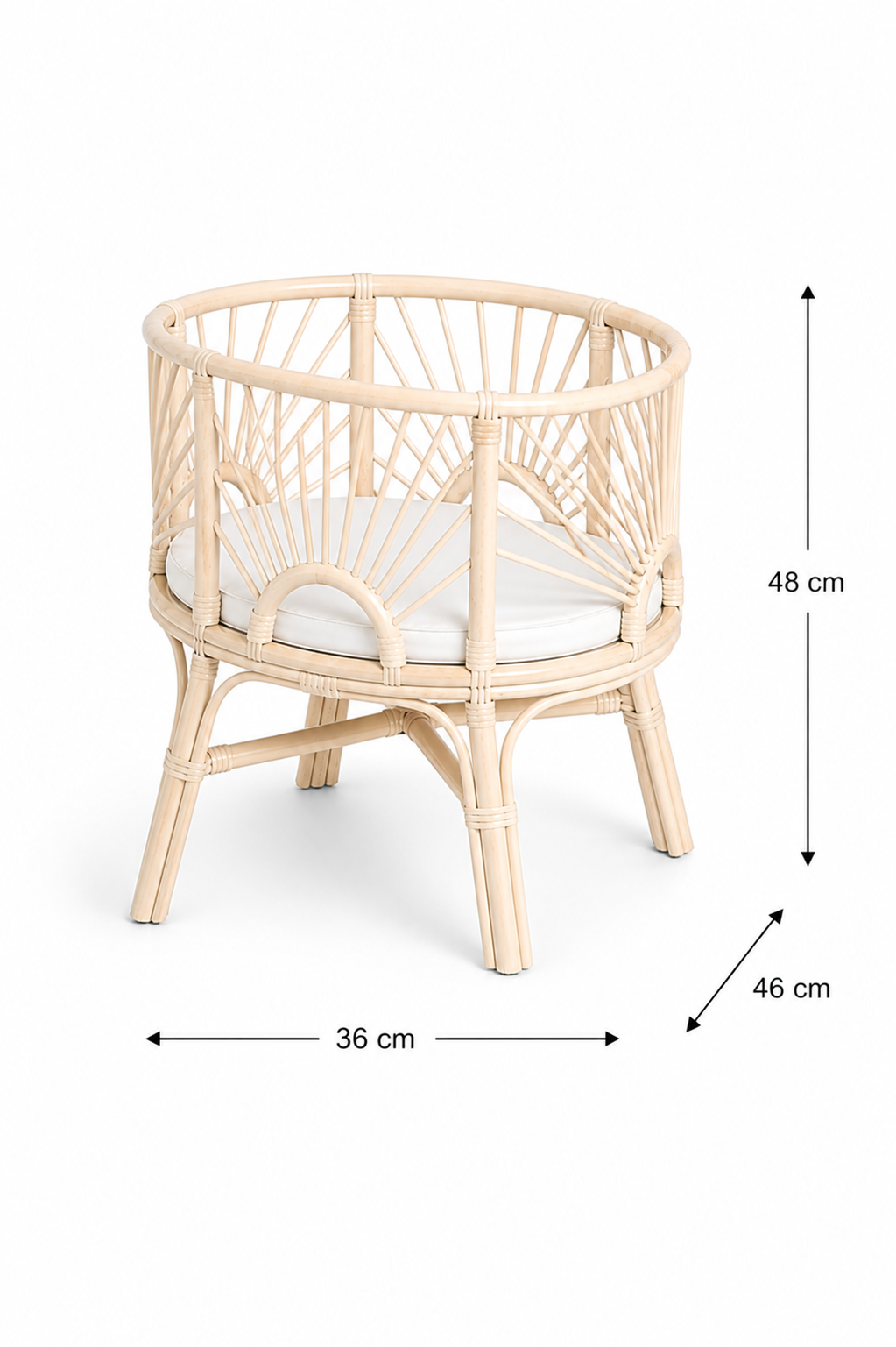 rotan poppenwieg Laya