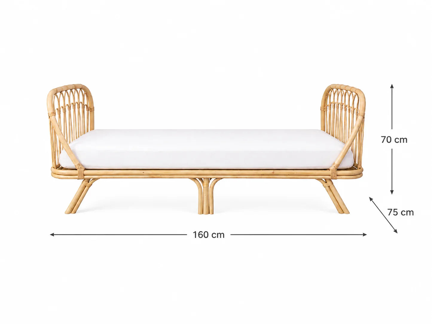 Rattan Toddler Bed Anna