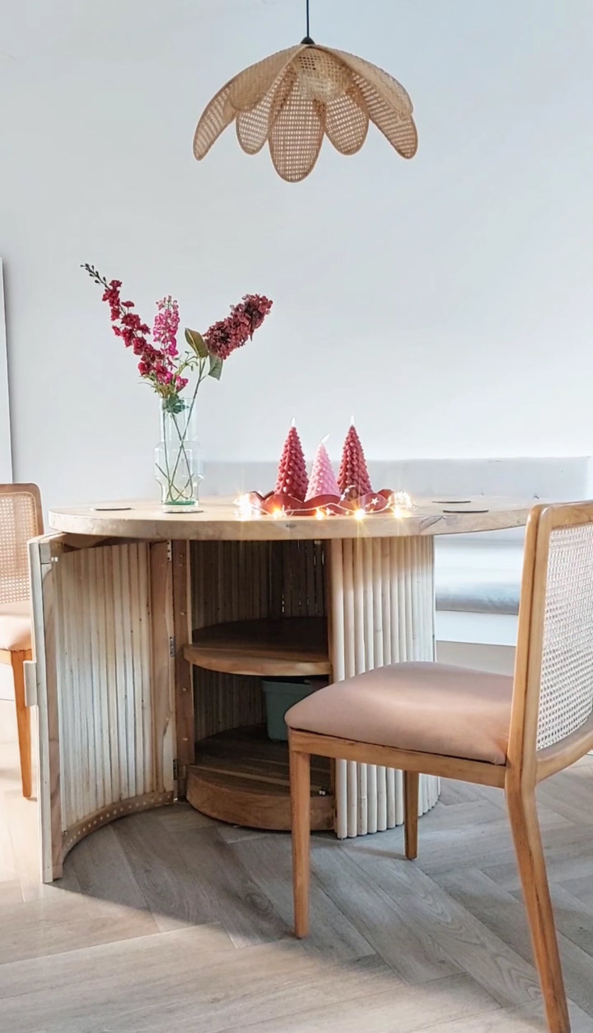 Ronde eettafel eikenhoutblad