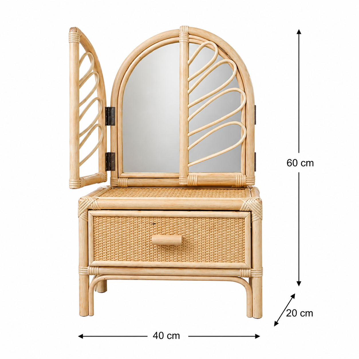 Rotan kaptafel blad