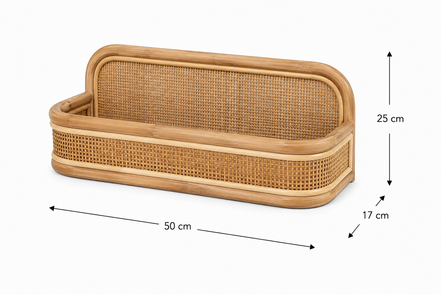 Rattan wall rack webbing