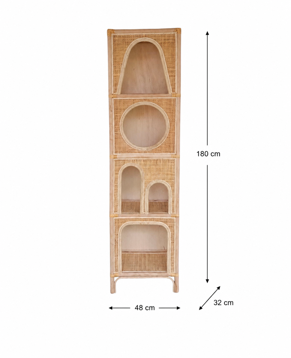 Regal aus Rattan