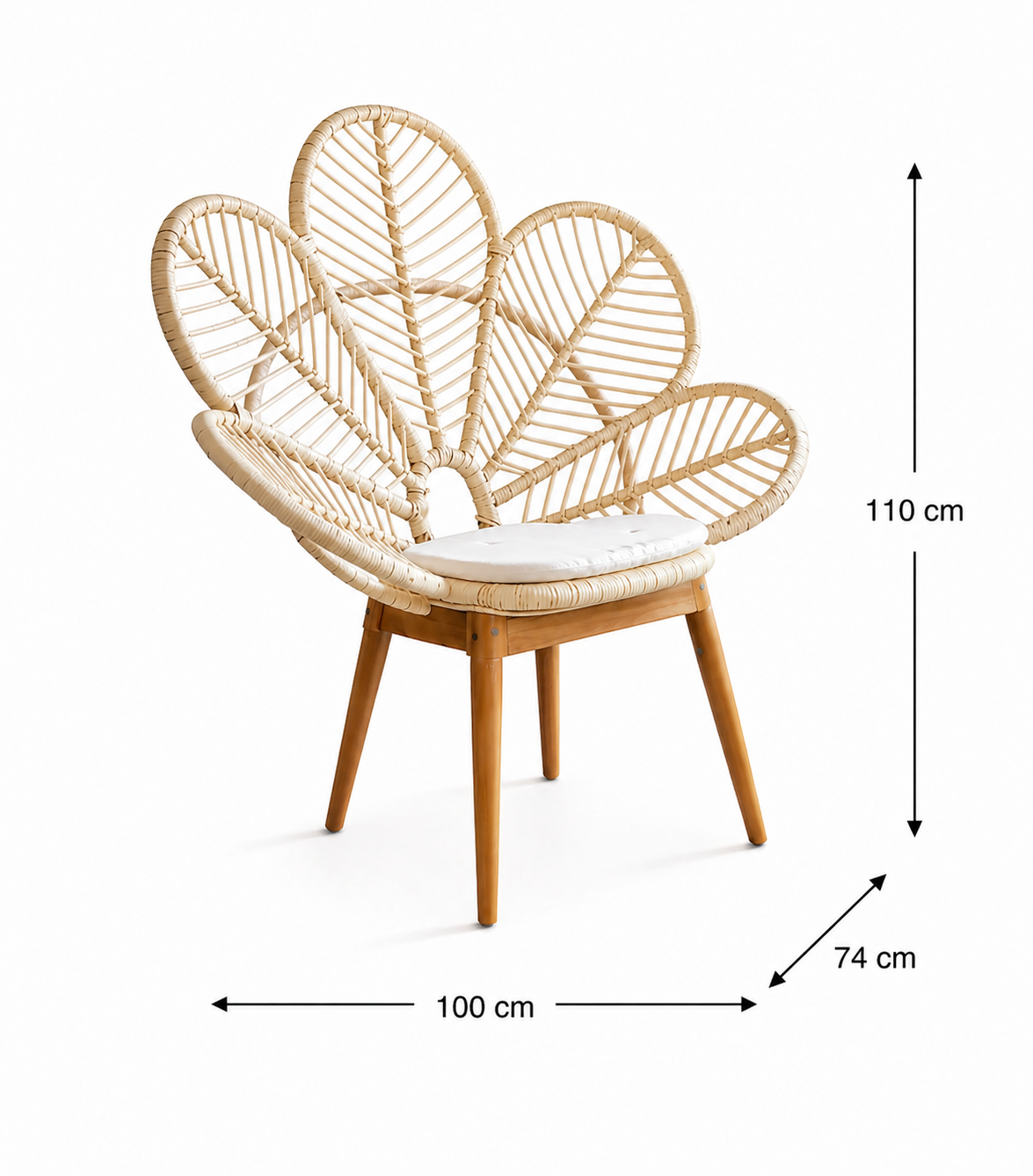 Leo & Moon Peacock Flower Chair