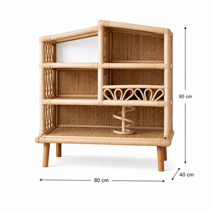 Rotan poppenhuis Elva