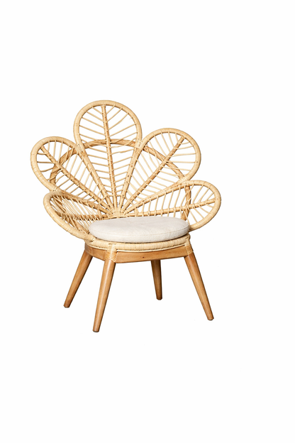 Leo &amp; Moon Peacock Flower Chair Kids