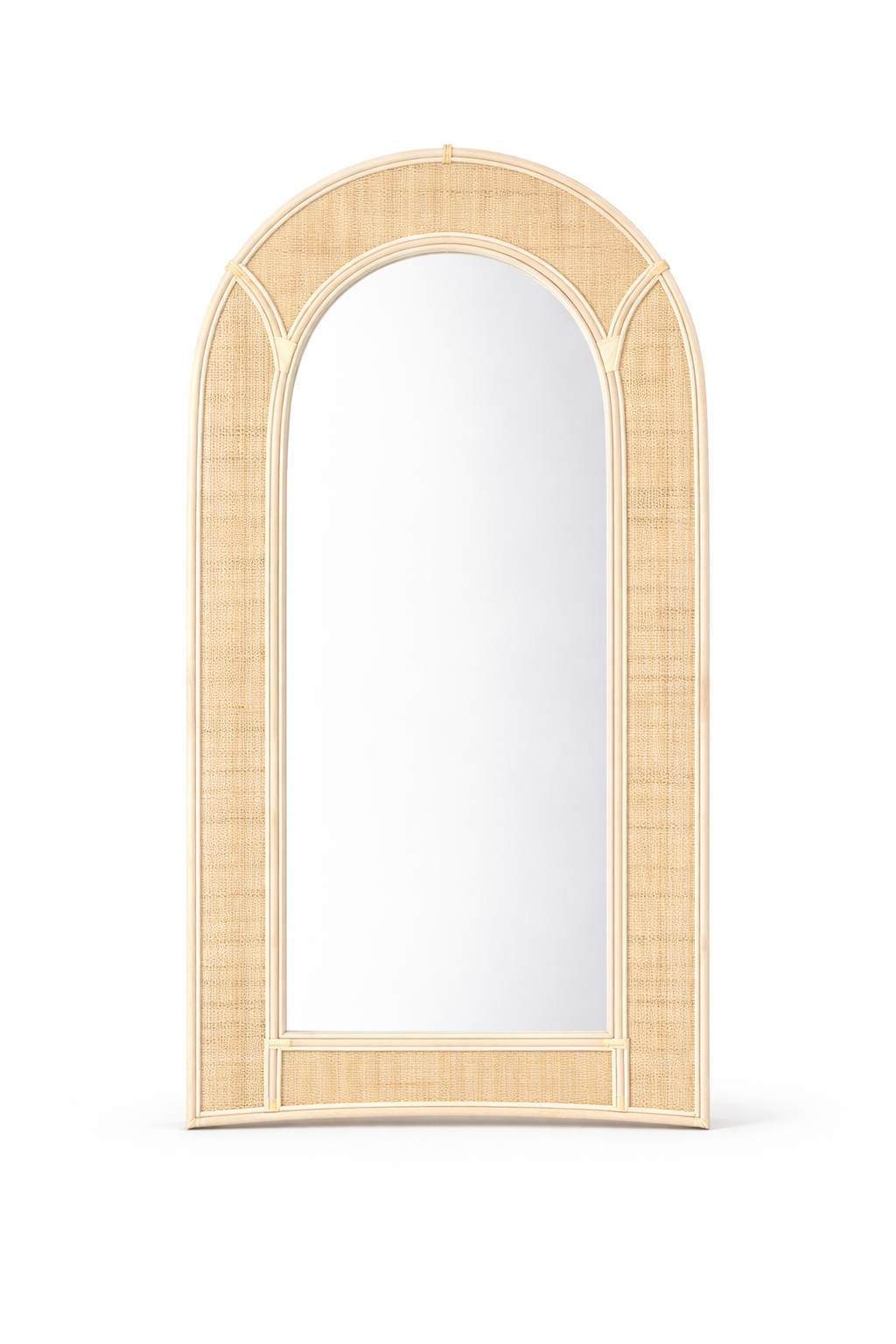 Rattan Floor Mirror