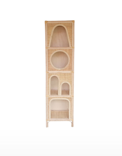 Regal aus Rattan