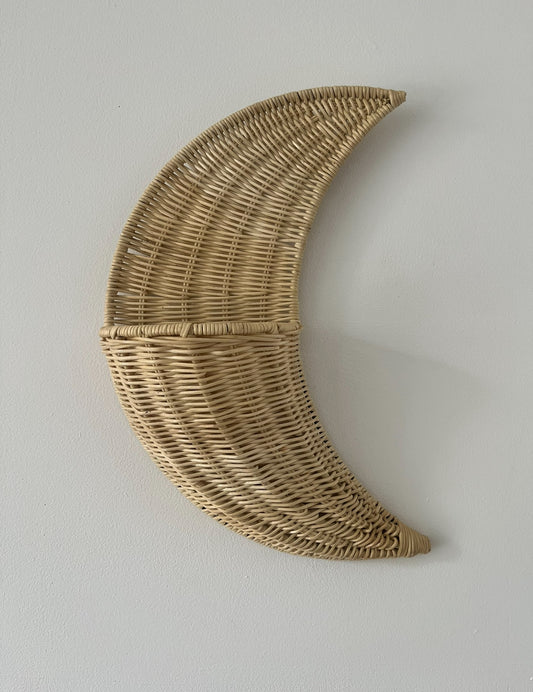 Rattan moon decoration