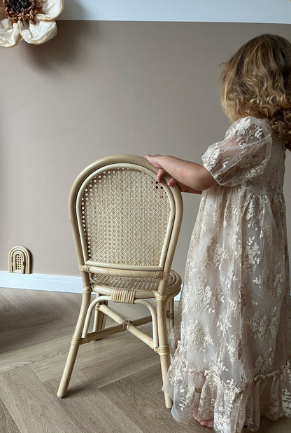 Rattan high chair