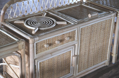 Rotan kinderkeukentje / Opbergbox