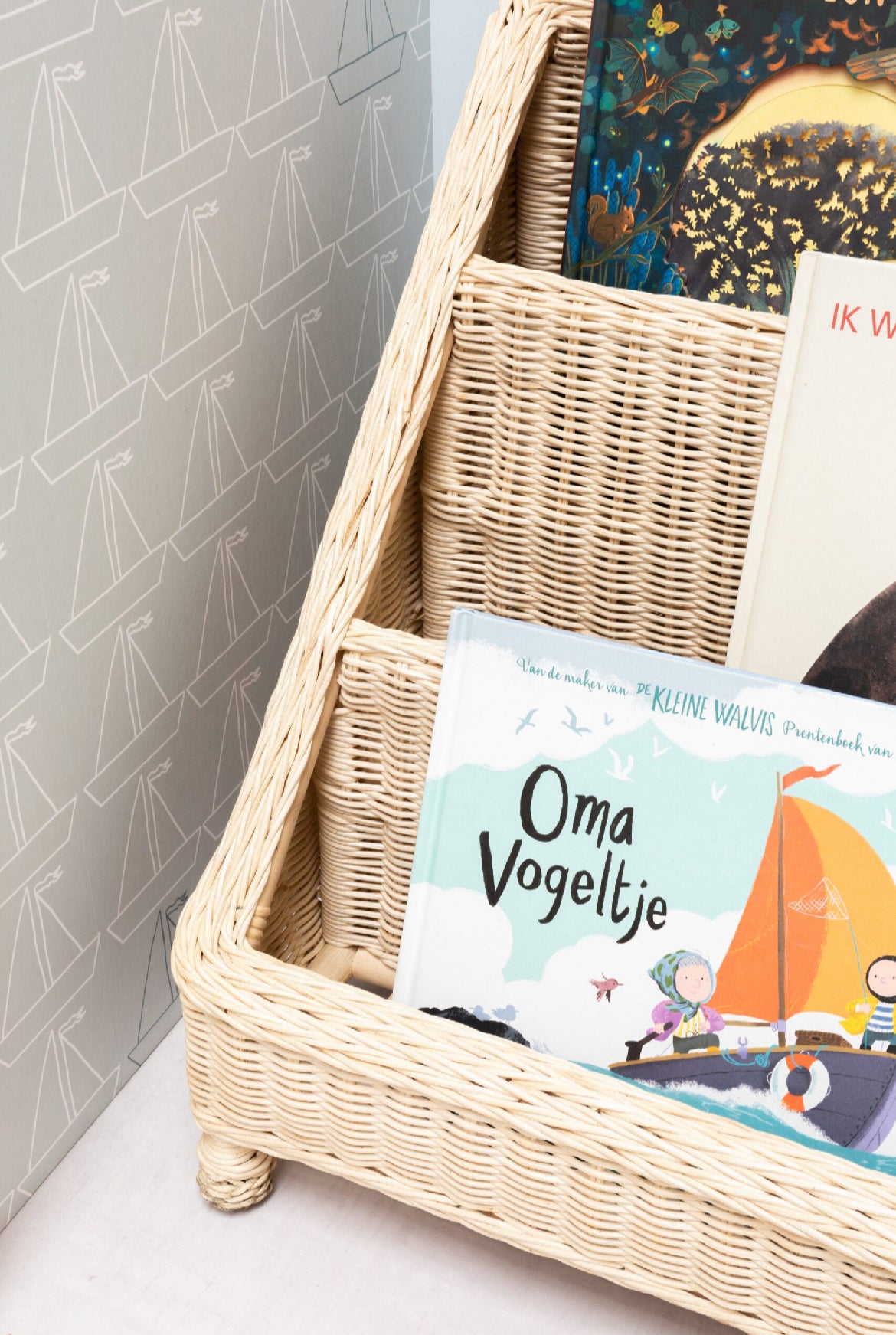 Rotan boekenrek Saar