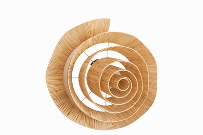 Rotan plafond/wandlamp Roos november