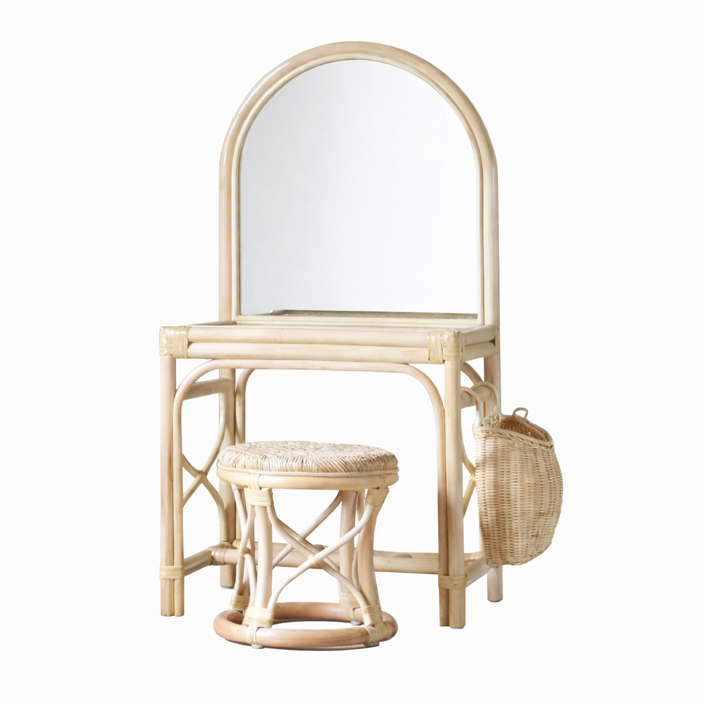 Pre order!! rotan kaptafel met kruk