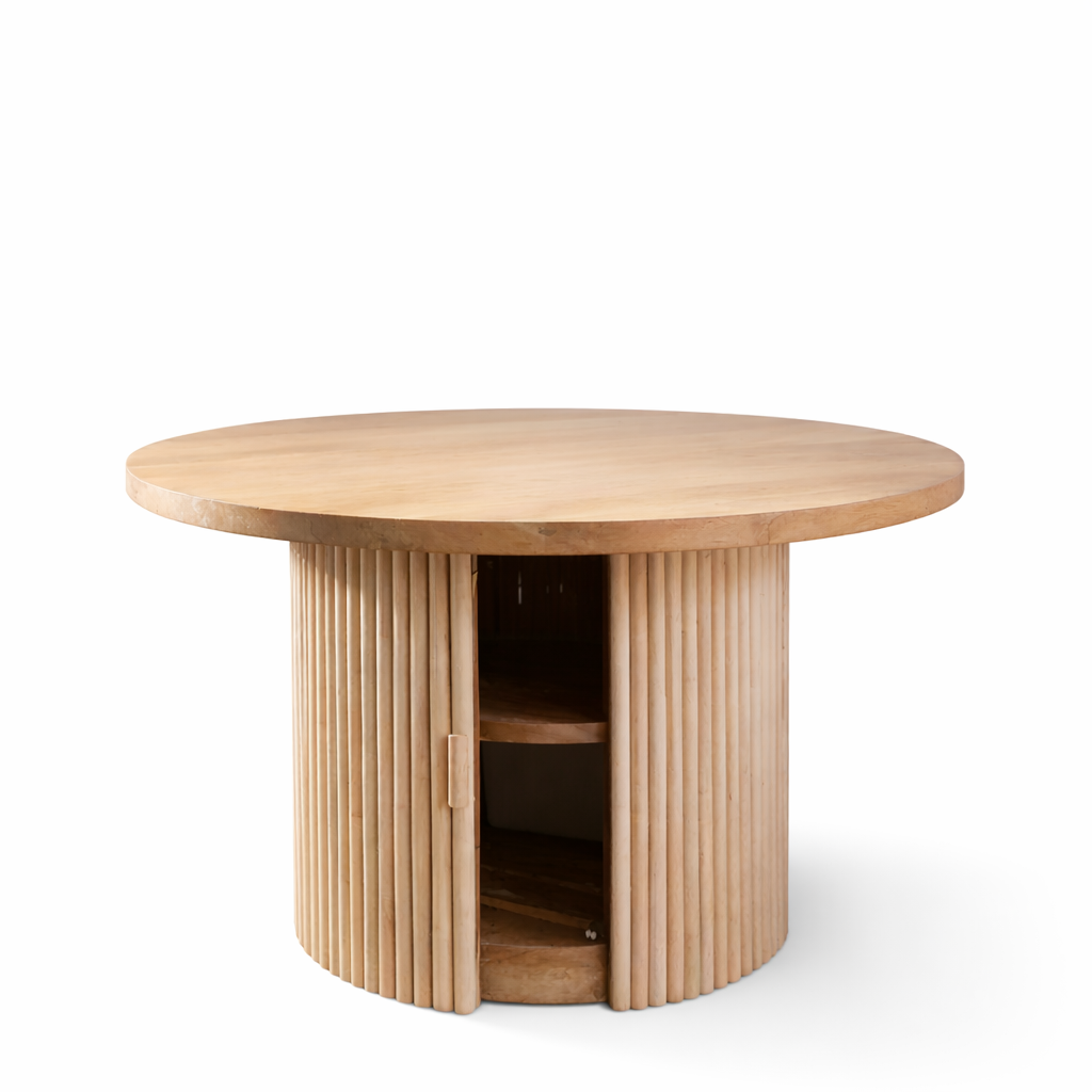 Ronde eettafel eikenhoutblad
