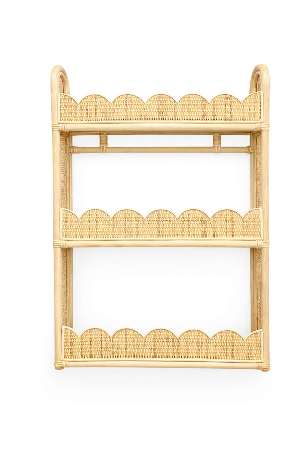 Rotan boekenrek / wand Amber