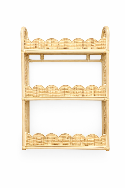 Rotan boekenrek wandrek