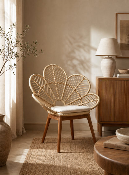Leo &amp; Moon Peacock Flower Chair