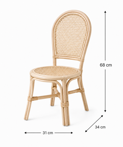 Rattan high chair