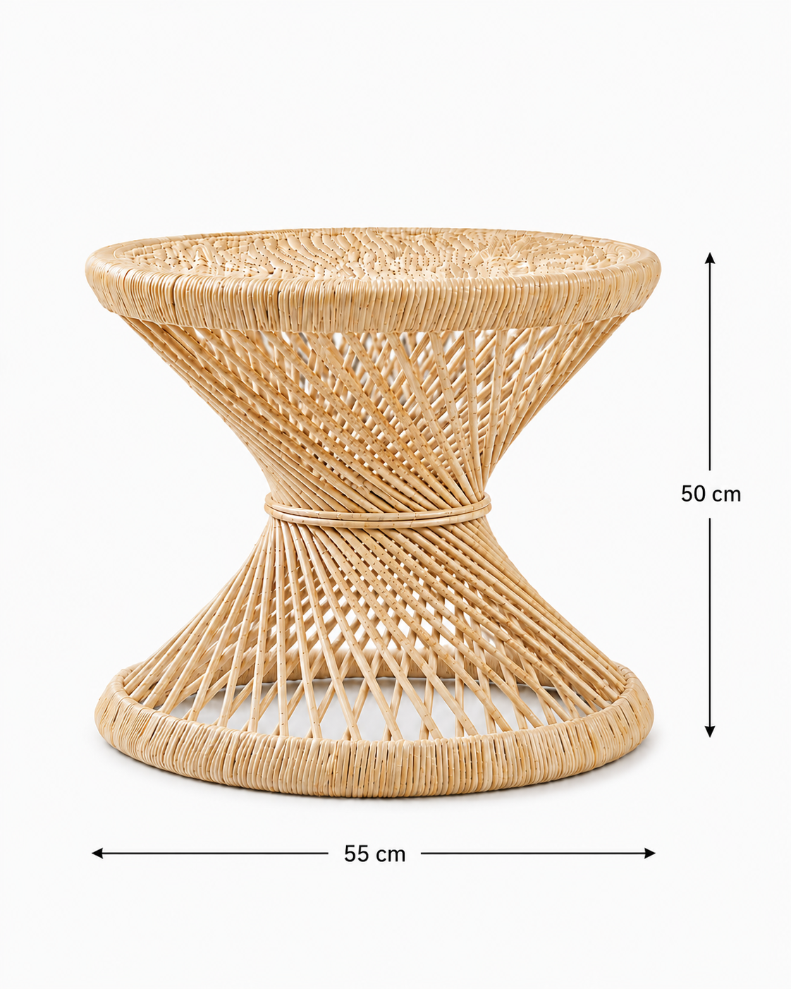 Rotan bijzettafel