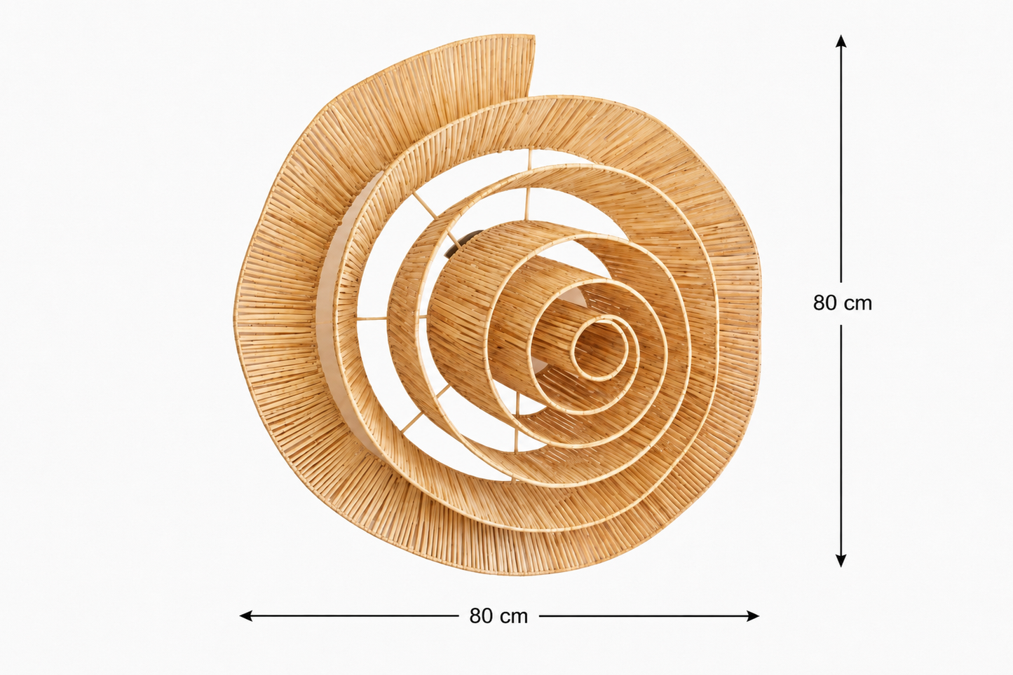 Rotan plafond/wandlamp