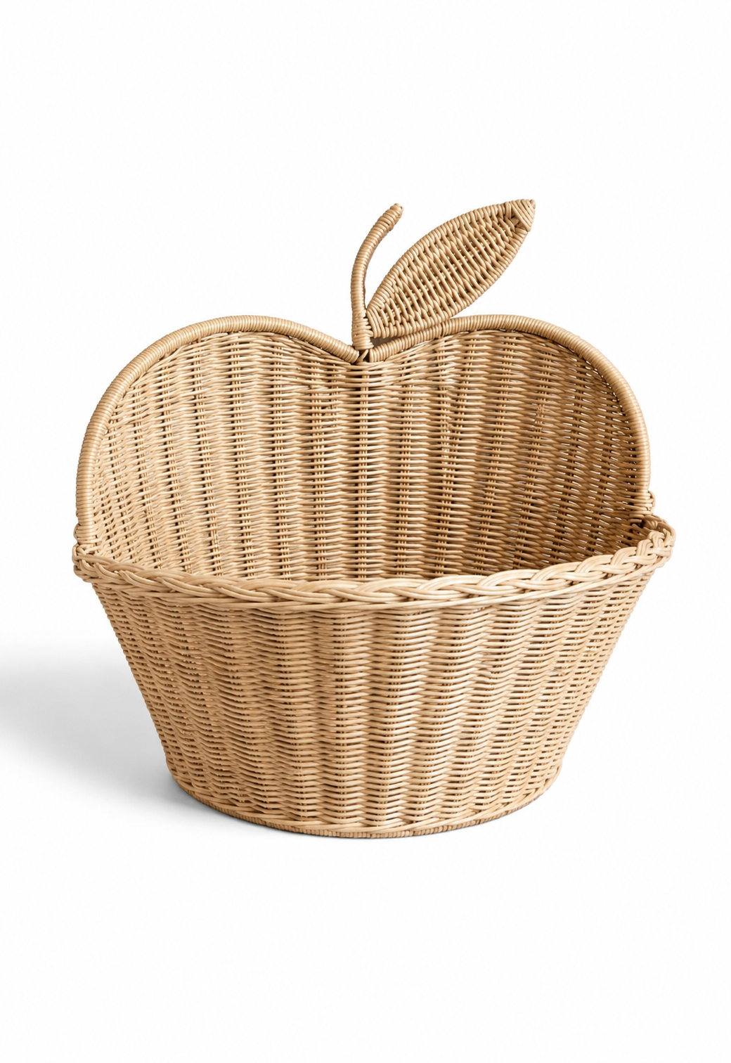 Rattan-Wanddeko Apfel