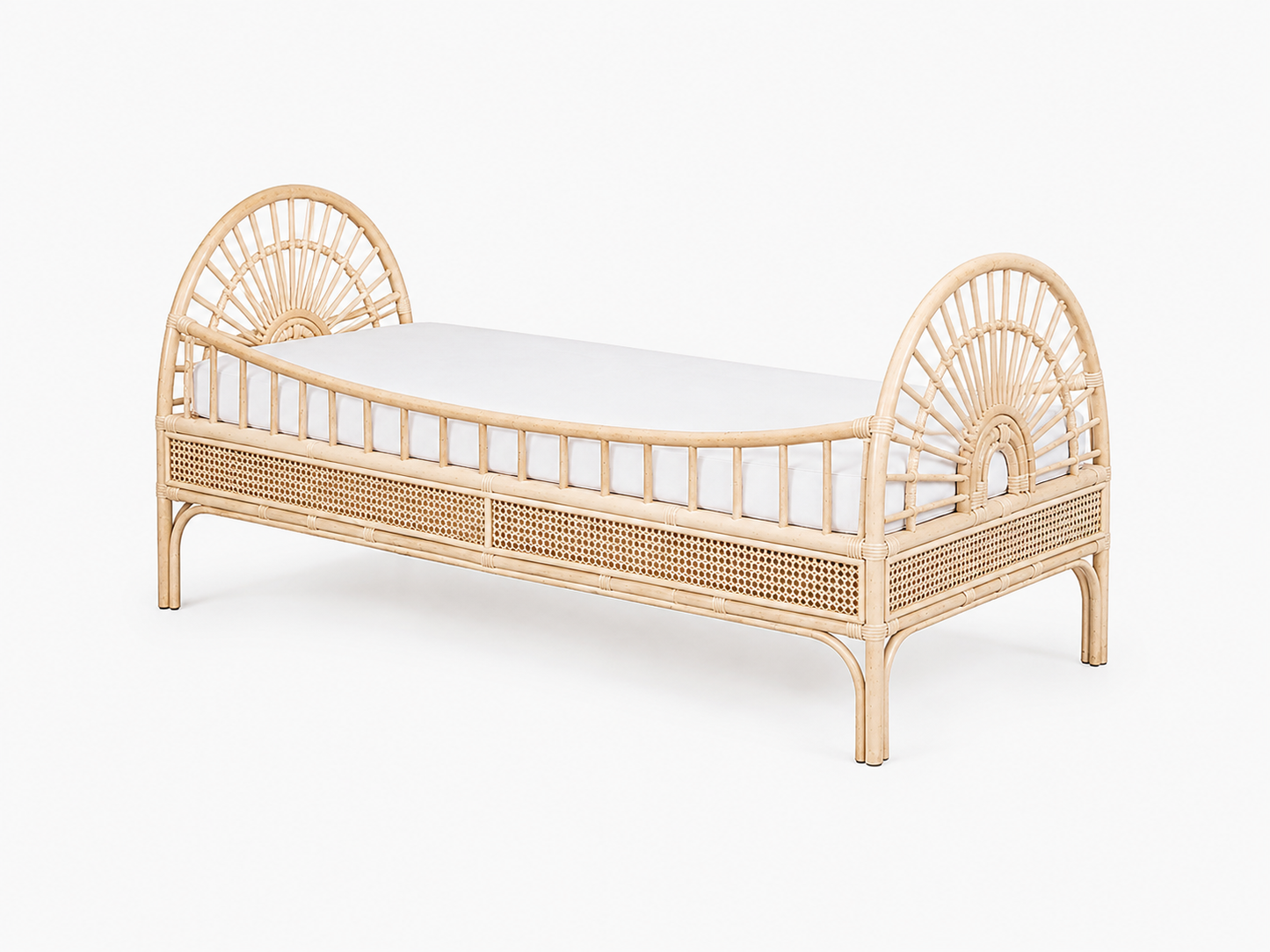 Rotan peuterbed / juniorbed Sunny (rond)