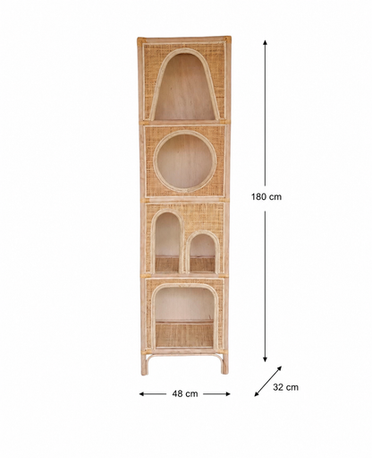 Regal aus Rattan