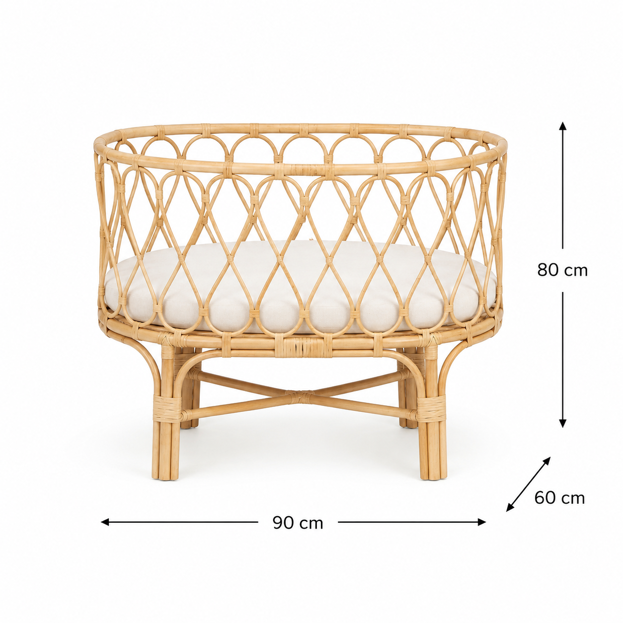 Rattan Babywiege Mila
