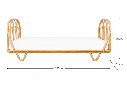 Rattan junior bed Jade