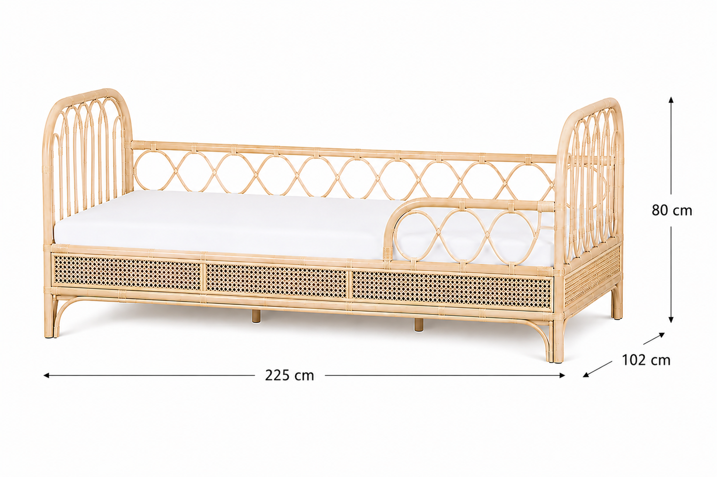 Rattan junior bed Sterre