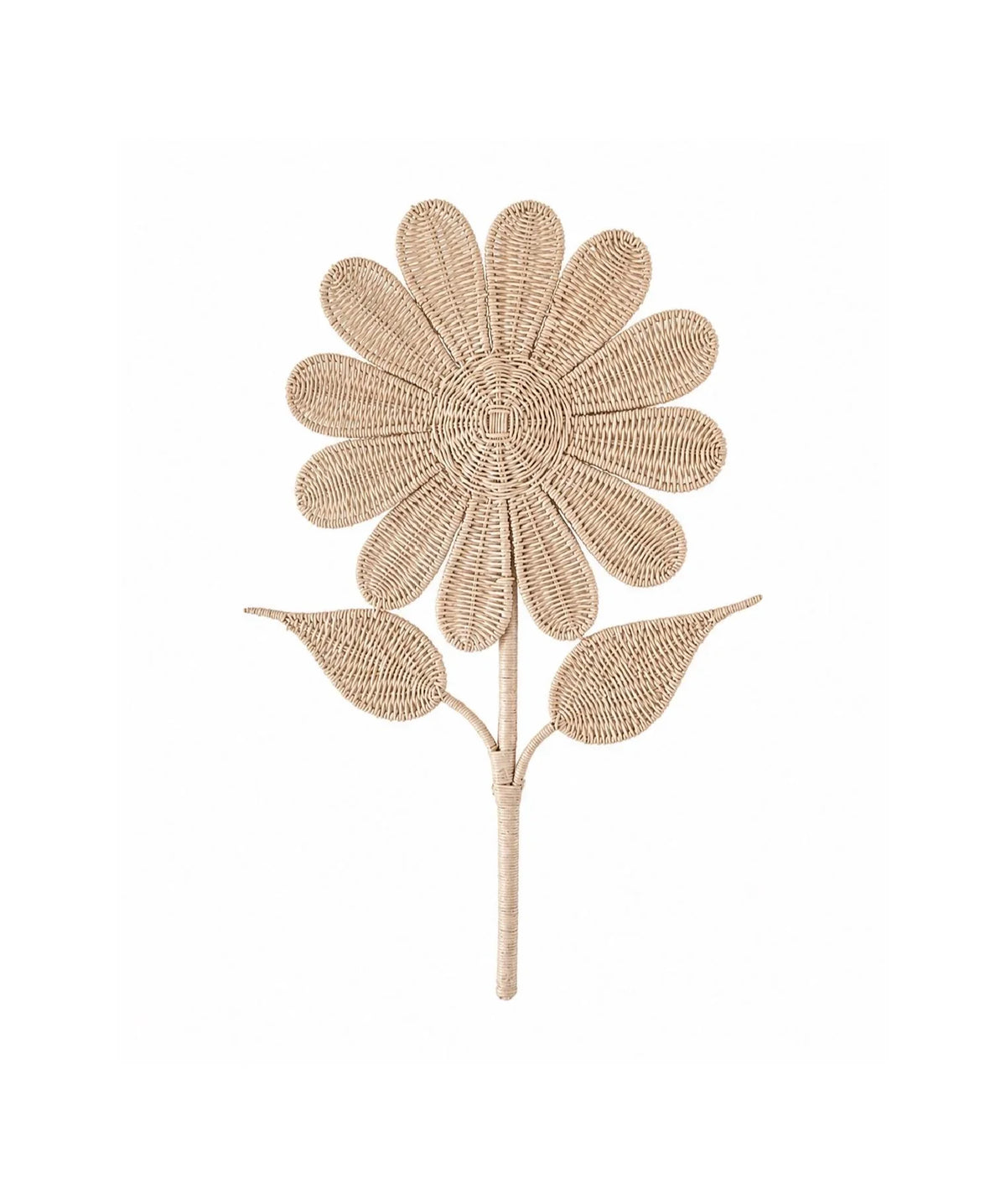 Rattan Wanddeko Blume | Handgefertigt Boho