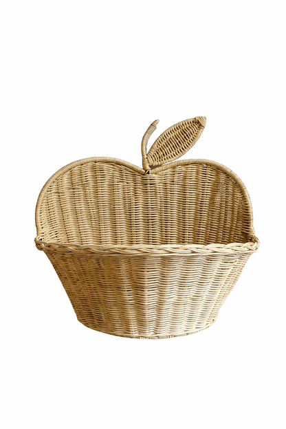 Rotan wanddecoratie appel