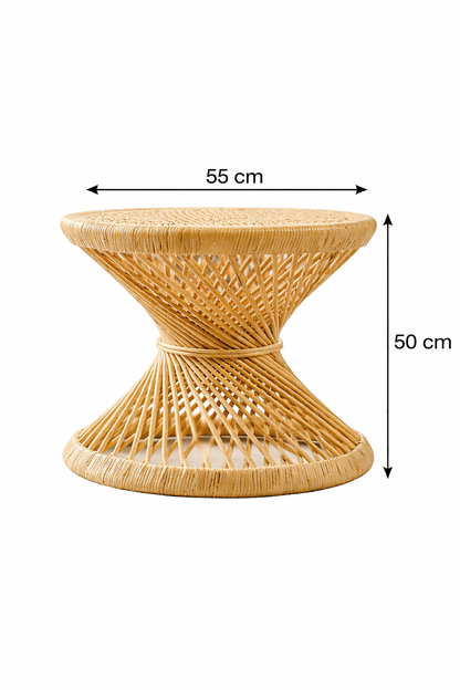 Leo &amp; Moon rattan side table 'Joachim'