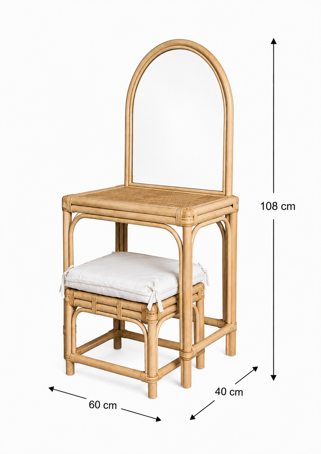 Schminktisch inkl. Hocker/Kissen